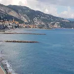 Front Bord De Cote D'azur Florentina Sea View French Riviera Proche Monaco Montecarlo Superb Lägenhet Menton