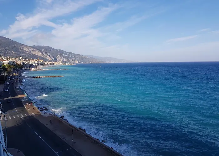 Front Bord De Cote D'azur Florentina Sea View French Riviera Proche Monaco Montecarlo Superb