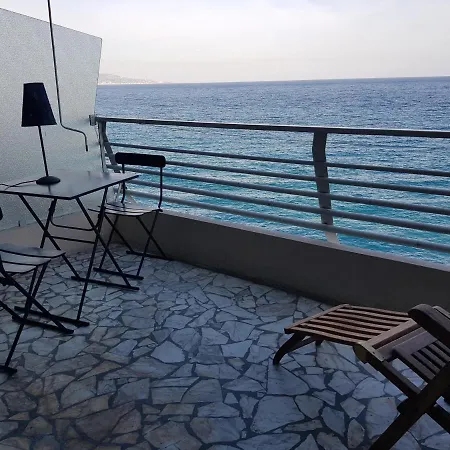 Front Bord De Cote D'azur Florentina Sea View French Riviera Proche Monaco Montecarlo Superb Apartman Menton