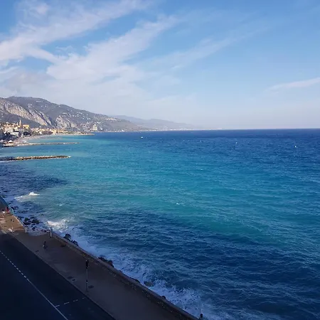 Front Bord De Cote D'azur Florentina Sea View French Riviera Proche Monaco Montecarlo Superb