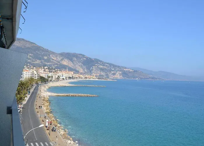 Apartamento Front Bord De Côte D'azur Florentina Sea View French Riviera Proche Monaco Montecarlo Superb Menton