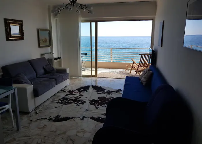 Front Bord De Côte D'azur Florentina Sea View French Riviera Proche Monaco Montecarlo Superb Apartamento